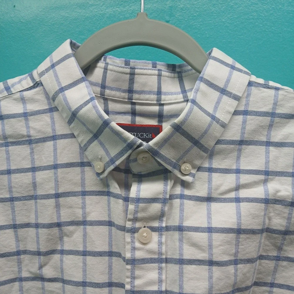 UNTUCKit Mens‎ XL Button Down Shirt Cotton Long Sleeve Preppy Business Casual